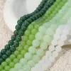 Cuentas Redondas de Vidrio Verde Esmeralda Imitación Jade Pulsera Estilo Antiguo Collar Pulsera de Cuentas DIY Colgante de Borla Cuentas de Cola Cuentas Sueltas 4/6/8/10