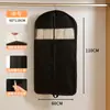 Bolsa colgante para guardar chaquetas de plumas para armario doméstico, bolsa colgante tridimensional de tela no tejida, a prueba de polvo, cubierta de polvo para ropa