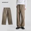 Pantalones Casuales de Negocios para Hombre APO Pantalones Gruesos Rectos Sueltos Estilo Coreano de Alta Gama para Otoño e Invierno