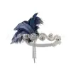 Anos 1920 Europeu e Americano Pluma Headband Faixa de Cabelo Festa de Despedida de Solteiro Banquete Diamante Retro Pluma Hairband Atacado Transfronteiriço