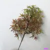 Plantas de Bonsái Hechas de Hojas de Ciprés, Hojas de Pino y Ciprés, Flores Artificiales Decorativas, Hojas Perennes