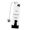 Marcadores de Página Divertidos para Gatos e Cachorros Mais Vendidos da Amazon, Design Fofo em Contraste Preto e Branco, Marcadores de Página de Aço Inoxidável, Atacado de Fabricantes