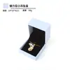 Precio Especial por Tiempo Limitado Joyero en Stock con Colgante de Logo Caja para Anillo Pulsera Empaque de Joyería con Forma Especial Acolchado