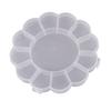 Caja de Almacenamiento de Goma PP con Forma de Girasol y 13 Compartimentos Fijos para Cuerdas de Pelo de Niños, Joyería con Perlas, Organización de Escritorio, Caja de Plástico Transparente