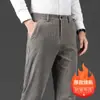 Calça de Veludo Cotelê Outono Calças Casuais Masculinas Negócios Retas Largas 2025 Outono Calças de Terno de Veludo Cotelê Engrossadas