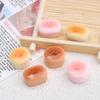 Accesorios de resina al por mayor dibujos animados diy baratijas gel crema horquilla agujero zapatos hebilla decoración garra de gato pudín comida juego