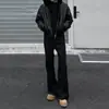 Calça de Alfaiataria Lisa Outonal com Caimento Masculina Estilo Retrô Japonês High Street Versátil Não Amassa Toque de Luxo Micro Flare Longa