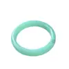 Pulsera de Tira Plana Azul Peacock Hielo Alto Material Mongolia Exterior Ágata Azul Cielo Acuamarina Pulsera de Vidrio