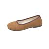 Zapatos de tacón bajo poco profundos de estilo francés para mujer, Nuevos mocasines planos suaves de estilo hada para verano-otoño 2026, Zapatos de abuela sin cordones