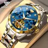 Nuevo Modelo de Gama Alta de Weibao Long con Informe de Certificación, Reloj Mecánico Automático para Hombre con Calendario Perpetuo de Diamante Genuino para Ventas Transfronterizas