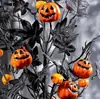 Novas Decorações de Halloween Transfronteiriças, Abóboras com Rosto de Fantasma, Atacado de Fabricantes, Guirlandas de Halloween, Acessórios de Cipó, Abóboras Assustadoras
