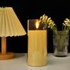 Lámpara de vela acrílica electrónica LED de simulación, accesorios de decoración para cumpleaños, bodas, ambientes exprés, adornos