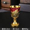 Vaso de Agua Bendita de Pie Alto Hogareño Retro Copa de Vino Blanco de Alta Calidad Creativo Adornos de Copa de Vino Blanco para Bodas Copa de Suministro de Agua