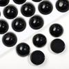 14/16mm semicírculo transparente jade vidro diamante anel acessórios pingente redondo jade diamante DIY feito à mão