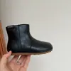 Nuevas Botas de Cuero de Estilo Coreano Simples y Cómodas para Niños, Moda Retro Planas Casuales Botines para Niños y Niñas, Otoño/Invierno 2026