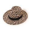 Sombrero de moda de otoño e invierno con estampado de leopardo personalizado para mujer, estilo coreano, a la moda, combinable con todo, hip hop, celebridad de internet, ala ancha, sombrero cubre cara para hombre