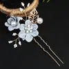 Peine Dorado con Hojas Europeas y Americanas Tocado Corona de Novia Hecha a Mano Tocado Peine de Flores Accesorios para el Cabello Joyería de Novia