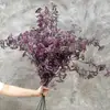 Ramo de Gipsófila Artificial, Decoración de Flores Secas con Gradiente Rosa-Morado, Adorno para Sala de Estar y Mesa de Comedor, Venta al por Mayor de Flores Artificiales