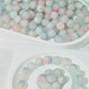 Cartão 10mm jade salpicado ouro perfume contas de vidro fragrância fresca contas de vidro curativas doce fresco contas espalhadas Pulseira DIY