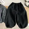 Conjunto de Lã para Meninos 2025 Novo Outono e Inverno Estilo Coreano Jaqueta com Estampa de Leopardo e Calça Legging Conjunto de Três Peças para Crianças Pequenas e Médias e Meninas