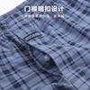 Pantalones Arro ropa interior para hombre de algodón a cuadros estampados bóxers holgados talla extra cintura alta algodón gordito bóxers