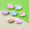 Mini tamaño pequeño plato de nube accesorios de resina pegamento de crema hecho a mano casero para funda de teléfono móvil pasador de pelo accesorios para el cabello material al por mayor