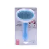 Pente autolimpante de um toque para cães e gatos, pente de agulhas autolimpante desembaraçador para animais de estimação de pelo longo, pente removedor automático de pelos