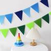 Bandera Triangular de Fieltro de Color Retro Colorido Bandera de Arrastre Decoración de Escena para Fiesta de Cumpleaños