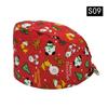 Gorro Quirúrgico Transfronterizo Algodón Color Sólido Correa Estampada Ajustable Unisex para Enfermera de Quirófano Gorro para Odontólogo Oral