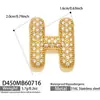 Collar Colgante Misterioso y Lujoso con Circonitas Incrustadas y 26 Letras Inglesas, Acero Inoxidable Chapado en Oro de 18k, Collar de Joyería para Mujer
