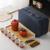 Juego de Té de Viaje, Taza Rápida, Taza de Té de Lujo Ligero para Exteriores, Juego Pequeño, Regalo de Negocios, Regalo Souvenir