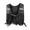 Bolsa colete para caminhada ao ar livre, mochila de armazenamento para esportes de ciclismo e trekking, bolsa para garrafa de água, colete refletor para corrida noturna