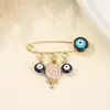 Broche Criativo de Olho Broche de Flor Doce Rosa Broche de Acessórios Doces da Moda Broche de Olho de Diabo Azul Joias Atacado