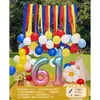 Balões de Número para o Dia das Crianças para Jardim de Infância, Escola, Sala de Aula, Decoração Externa, Fundo de Palco e Arranjo de Atmosfera