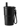 Taza de Café Portátil de Nuevo Estilo con Asa, Taza de Agua de Acero Inoxidable 316, Taza Portátil Creativa, Regalo a la Moda, Taza con Popote para Estudiantes