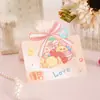Dia das Crianças Desenho Animado Doce 3D Cartão de Cumprimentos Criativo Loja de Flores para Crianças Desejos de Aniversário para Confeitar Mensagem Simples Cartão Pequeno