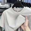 Camiseta de Manga Corta para Hombre de Estilo Nuevo de Verano en Algodón Mercerizado de Lyocell, Casual, Transpirable, Moderna, Versátil, Sin Planchar, Cuello Redondo