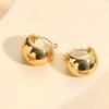 Pendientes de Acero de Titanio Geométricos de Arco de Venta Caliente Europeos y Americanos Moda de Lujo Ligero Joyería Elegante de Personalidad Pendientes