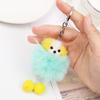 Colgante de Llavero para Coche de Perrito de Peluche Colgante de Piel Lindo Colgante para Bolso de Libros Colgante para Teléfono Móvil de Mujer Joyería para Mochila