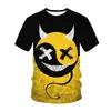 Camiseta Nova Masculina com Estampa do Superman Impressão Digital 3D Roupas Diárias Casuais Gola Redonda Manga Curta Top de Rua Solto