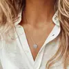 Collar de Moda Transfronterizo Europeo y Americano con Letras de 26 Letras en Capas Sencillo para Mujer, Accesorios de Apilamiento Multicapa de Nicho, Collar Versátil