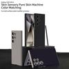 Funda para Teléfono Móvil Samsung S24Ultra Piel Suave Cuero Liso Borde Completo Curvado S24Ultra Cubierta Protectora de Negocios