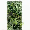 Parede de Plantas Verdes Simuladas, Parede de Plantas Simuladas com Orquídeas, Capim Milheto, Grama Variada, Decoração de Parede de Gramado Artificial