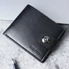 Carteira de fivela magnética carteira masculina curta carteira masculina com zíper pode segurar carteira masculina carteira de condução carteira horizontal