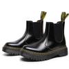 Cross Border 2976 DS Chelsea Botas Femininas Double Line Martin Botas Masculinas Botas Curtas de Couro Britânico Masculinas e Femininas Sapatos Casuais de Couro