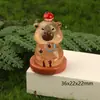 Micro Paisaje Nueva Capibara Muñeco Capibara Accesorios de Decoración DIY Escritorio Coche Pequeños Adornos