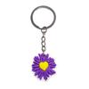 Roxo Daisy Girl Casal Chaveiro Bolsa Pendurado Acessórios Presente PVC Chaveiro Pequeno Pingente Novo Produto