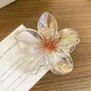 Presilha de Cabelo Grande Desenho Animado de Cachorrinho com Flor para Mulheres Nova Presilha Tubarão de Alto Padrão para Volume no Cabelo Presilha de Cabelo na Parte de Trás da Cabeça