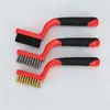 Conjunto de 3 Peças de Escovas de Arame Bicolor, Escovas de Arame de Aço Inoxidável, Escovas de Arame de Cobre para Limpeza de Frestas e Remoção de Ferrugem