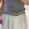 Nuevo Estilo Coreano Estilo Ins Cinturón de Encaje Gris Versátil Decorativo para Falda Diseño de Nicho de Gama Alta Cinturón